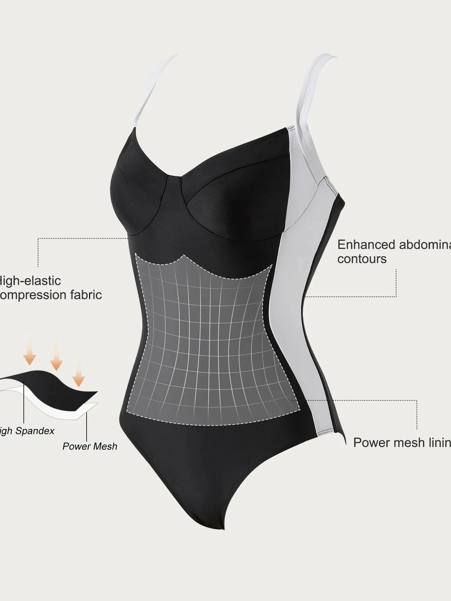 SUUKSESS Women Tummy Control One Piece Swimsuit Sexy Crisscross Back Bathing Suit-Swimwear-SUUKSESS-SUUKSESS