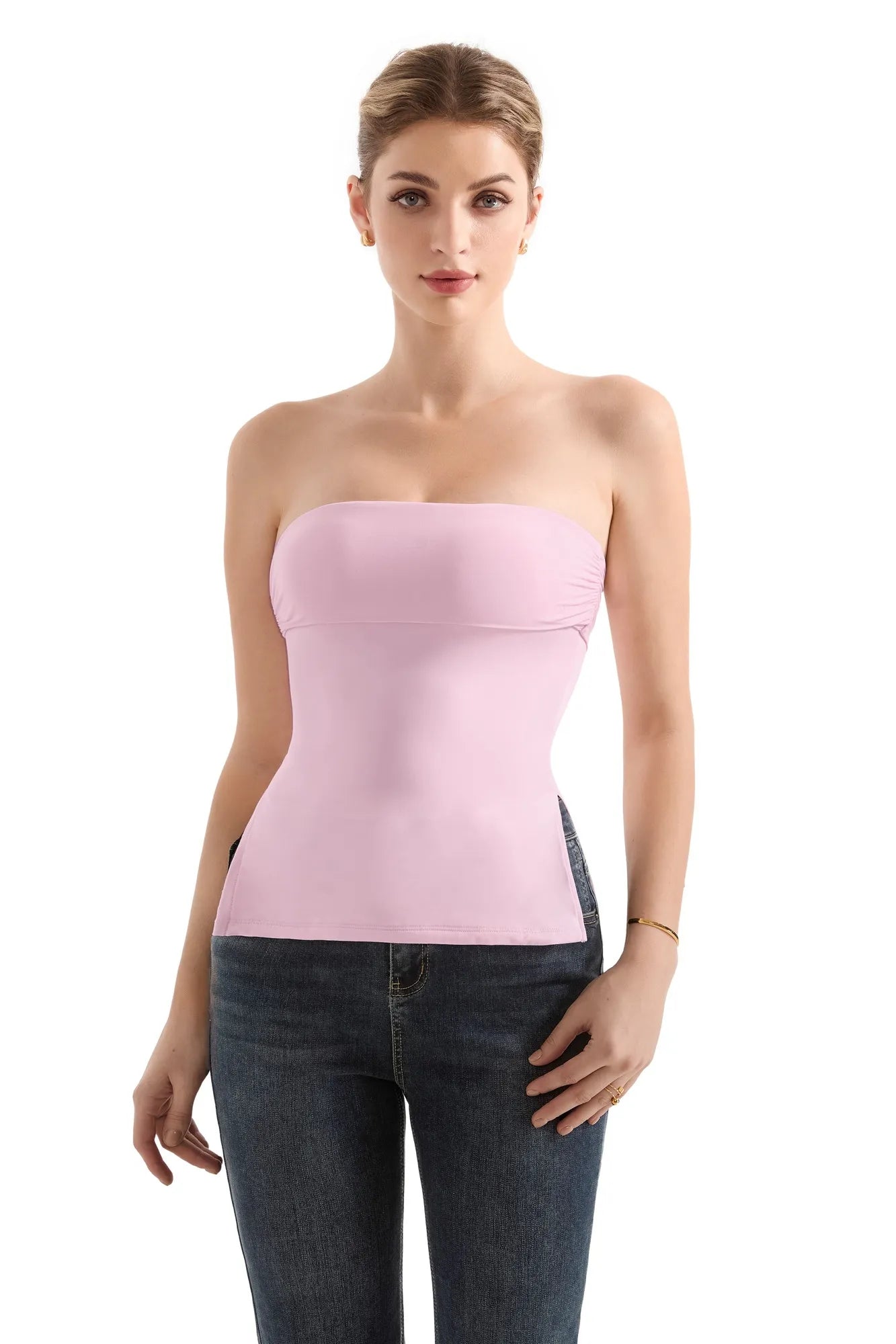 Women Sexy Tube Tank Top-SUUKSESS-Pink-XS-SUUKSESS