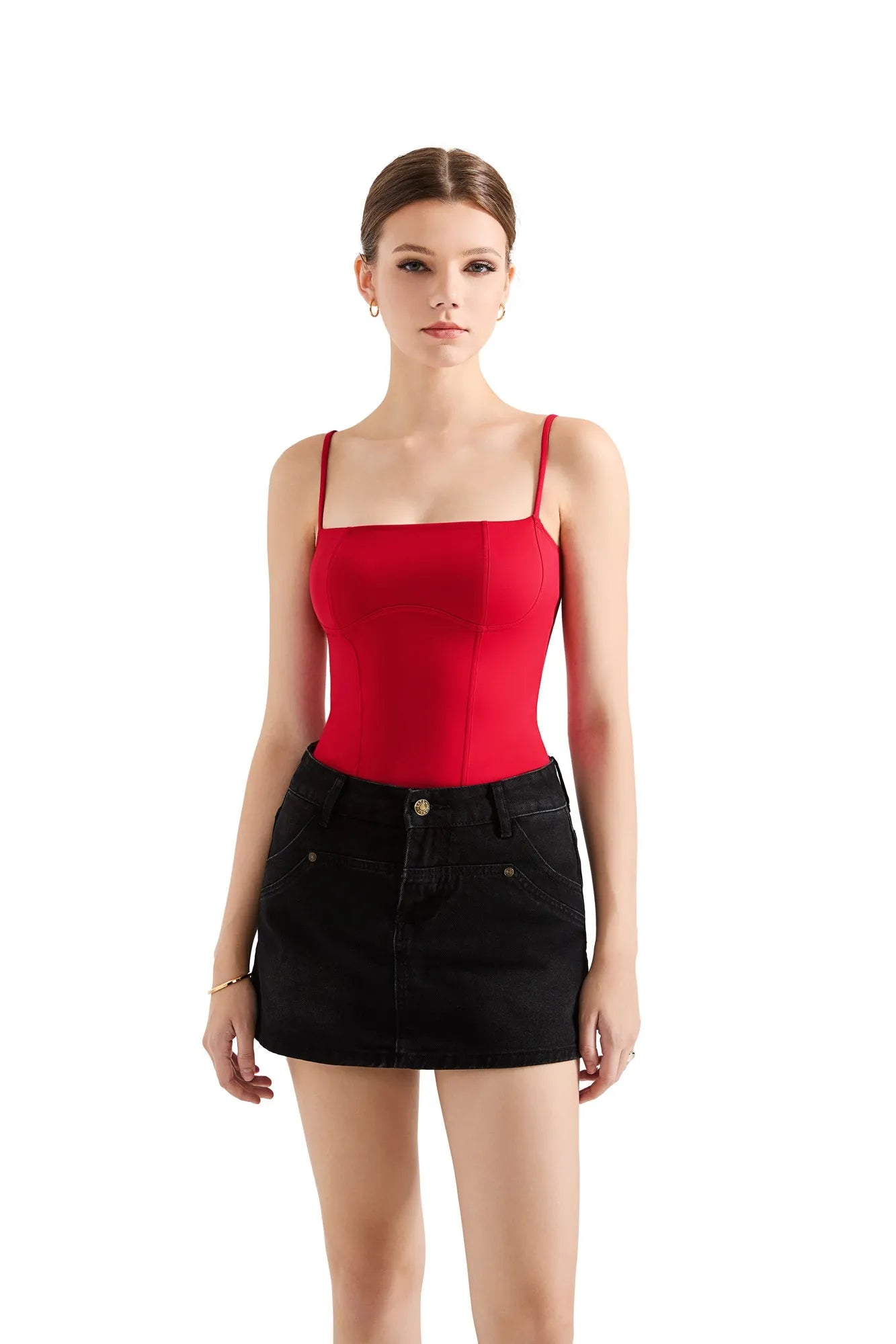 Corset Cami Tank Top-SUUKSESS-Red-XS-SUUKSESS