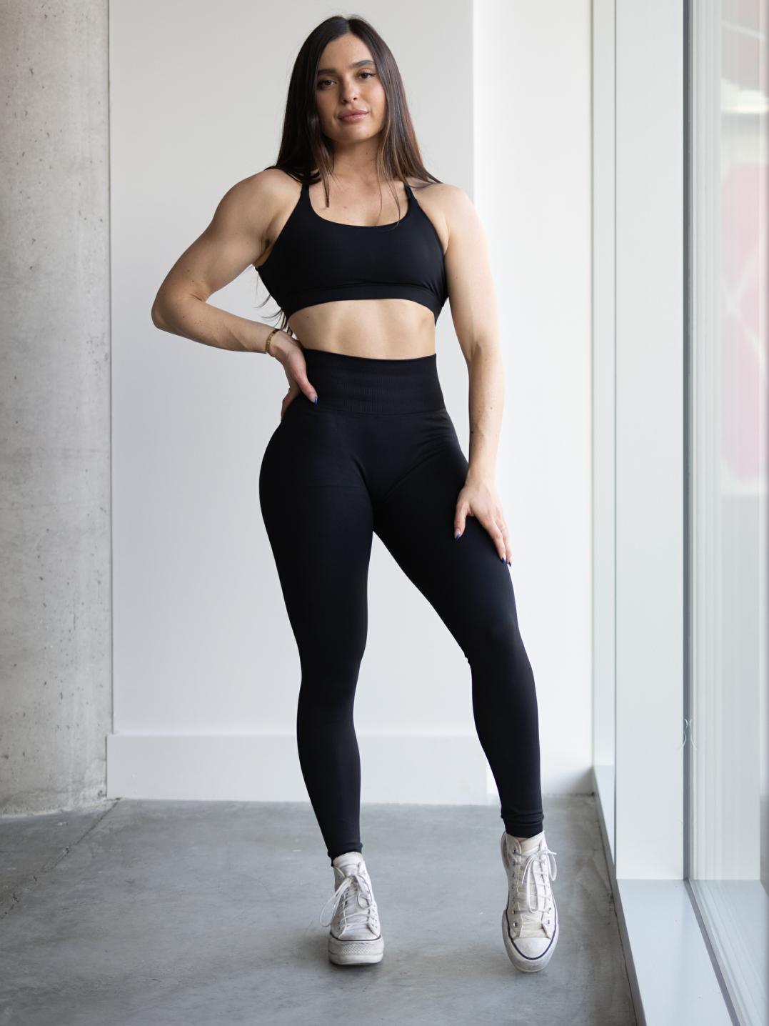 V Back Seamless Leggings - SUUKSESS